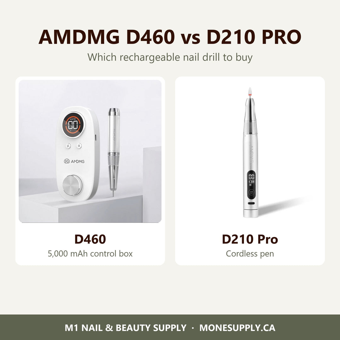 AMDMG D460 nail drill and AMDMG D210 Pro cordless nail drill pen