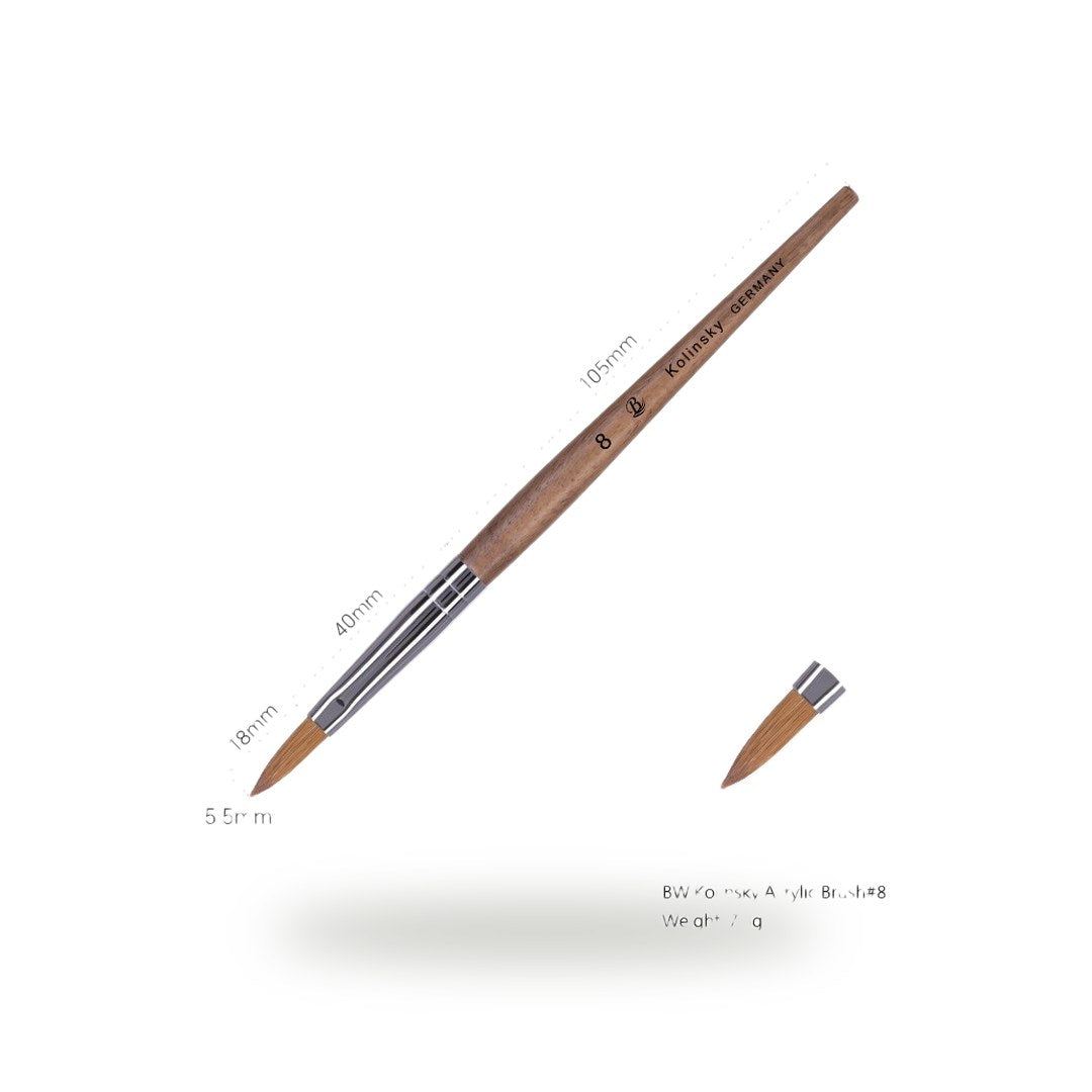 Acrylic Brush category: BW Kolinsky Acrylic Brush #8