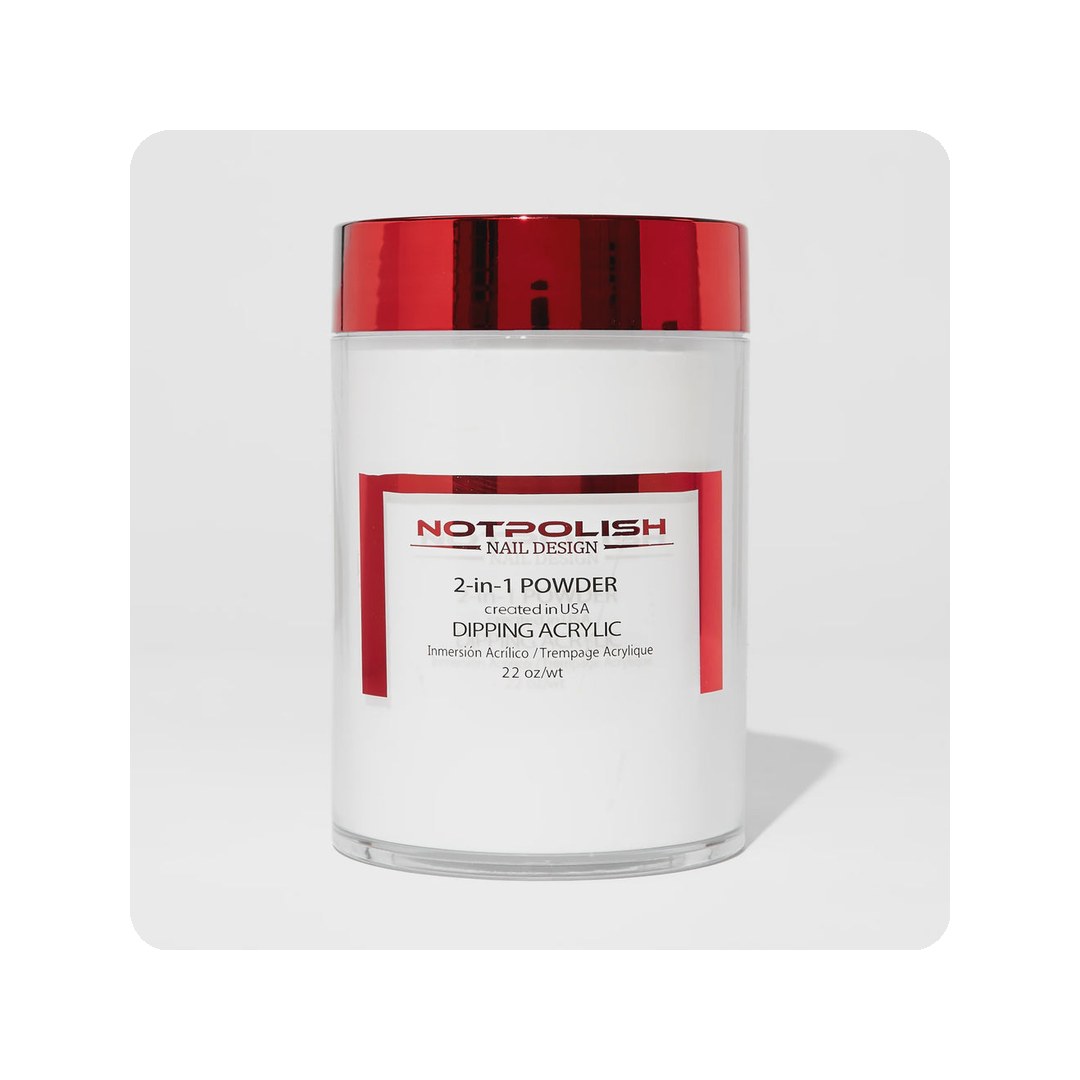 Acrylic & Dipping category: NOTPOLISH Dipping-Acrylic Powder - OG101 Milky White (22oz)