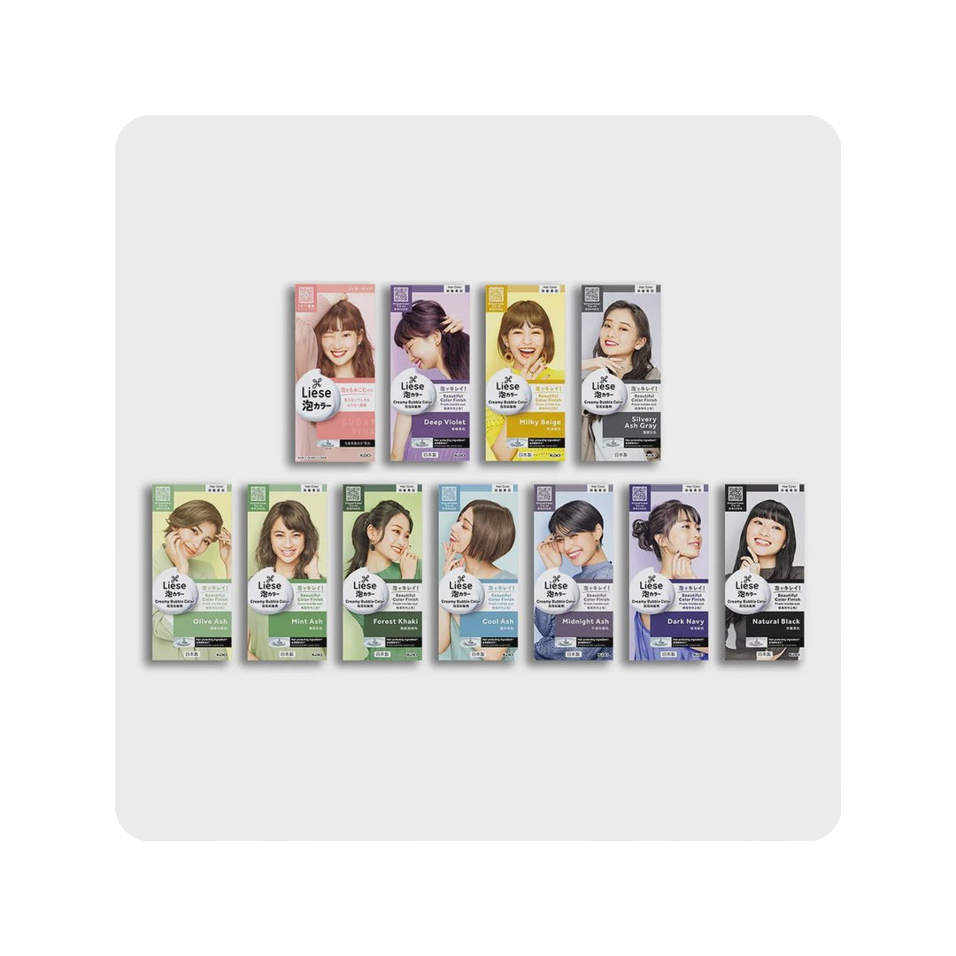 Hair category: Kao Liese Creamy Bubble Hair Color
