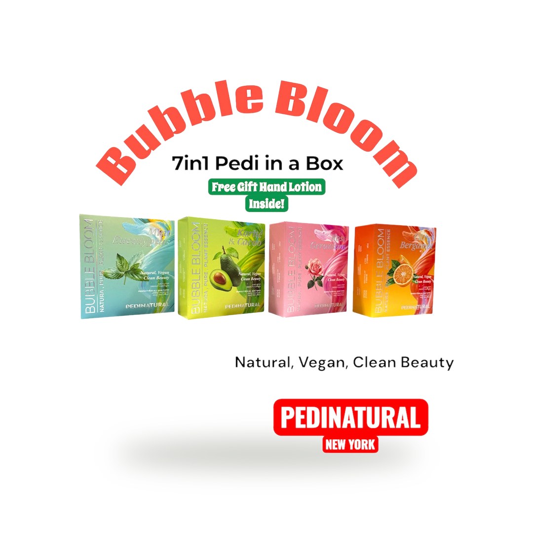 Pedicure Kit category: Pedinatural Bubble Bloom Spa Pedicure Kit 7in1