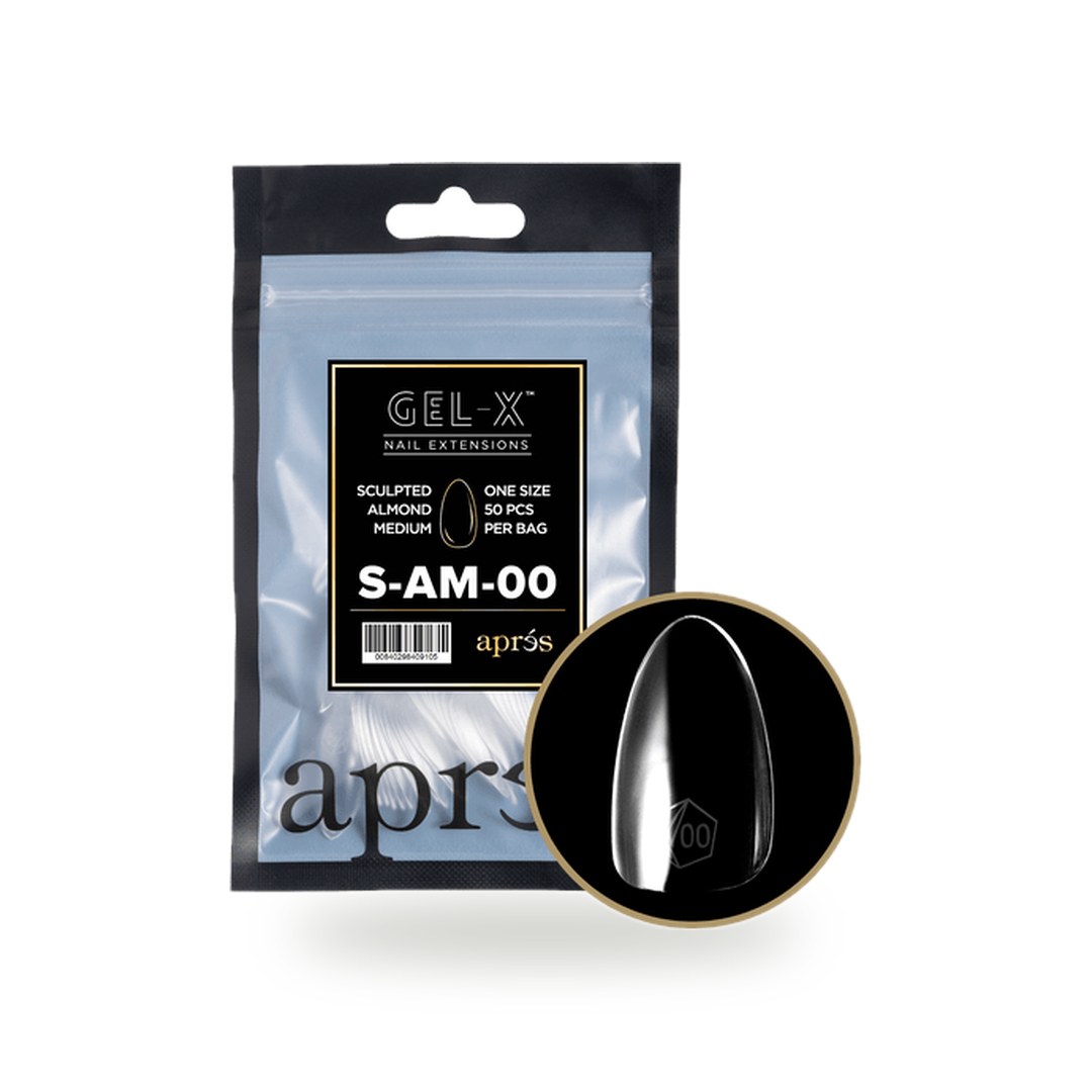 Soft Gel Tips category: GEL-X® Sculpted Almond Medium Refill Bag (50pcs)