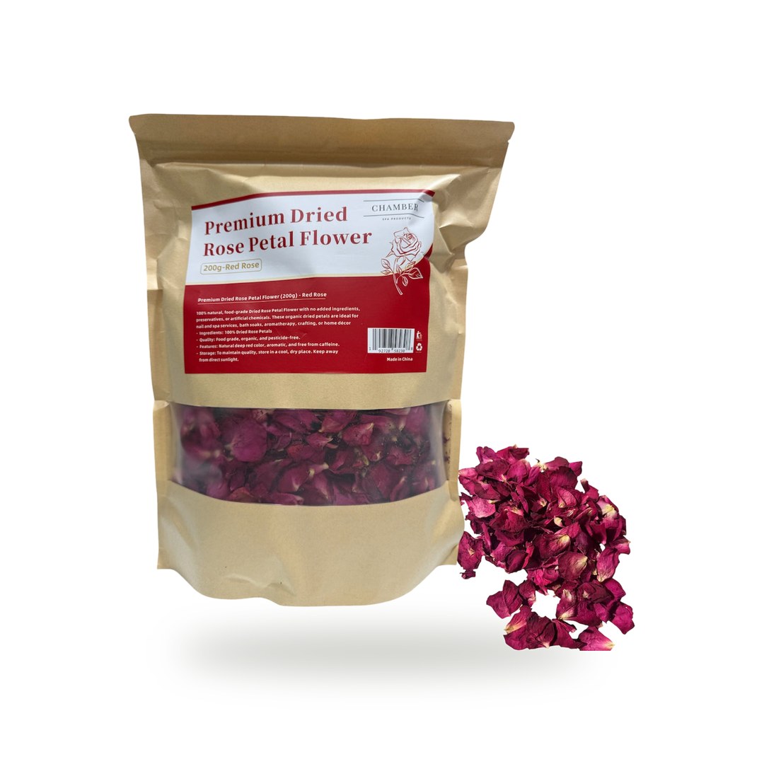 Spa Treatment category: Chamber Premium Dried Rose Petal Flower - Red Rose