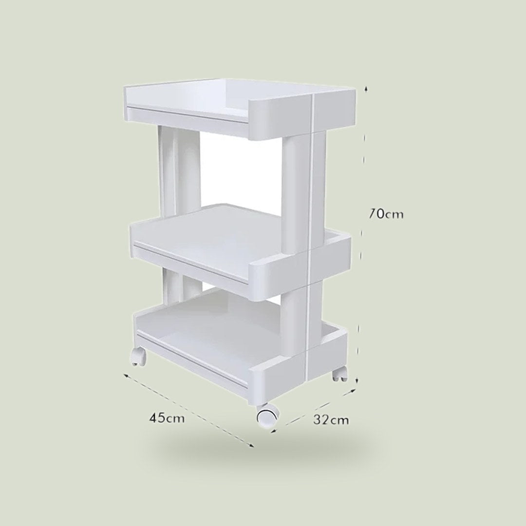 Trolley category: Plastic Salon Trolley Cart 3 Tier