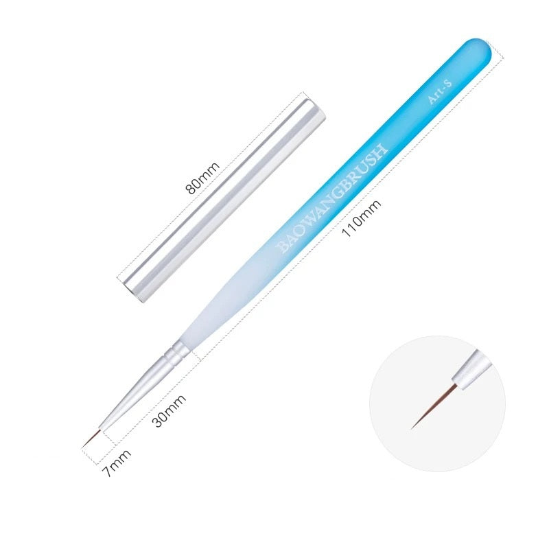 BW Ins Blue Nail Art Gel Brush Series