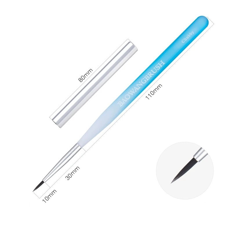 BW Ins Blue Nail Art Gel Brush Series