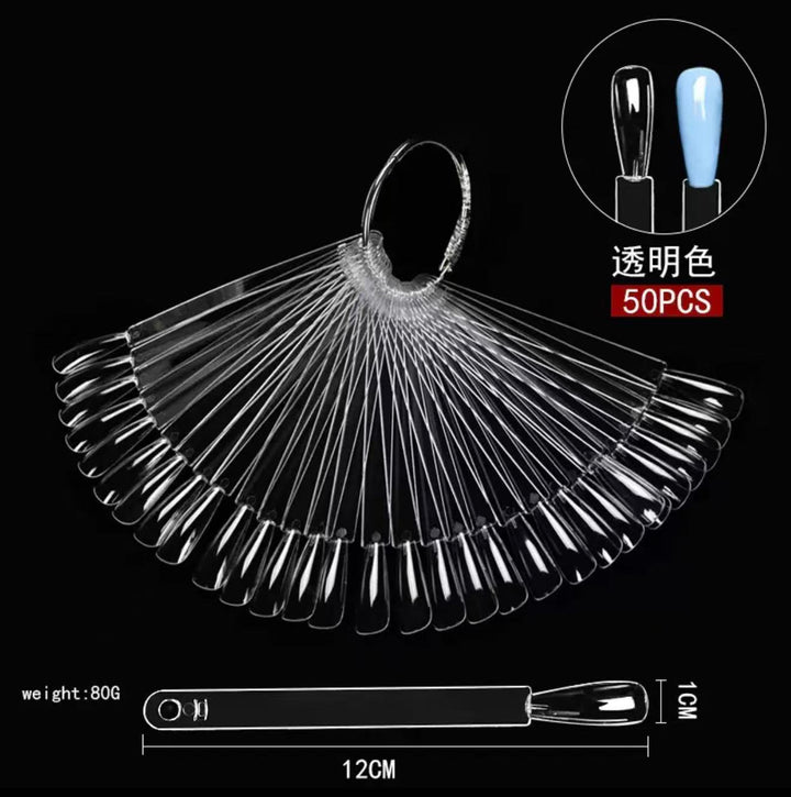 50 色环式美甲色卡