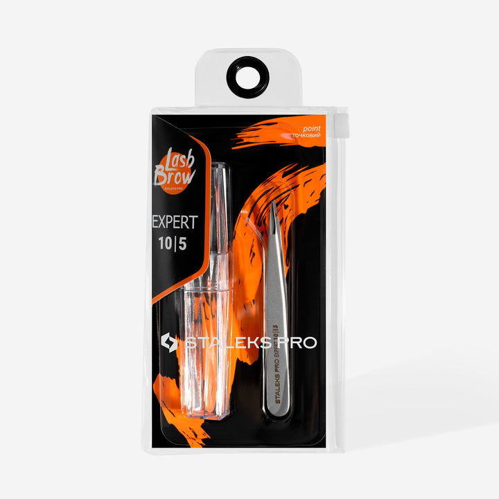 Staleks Pro Eyebrow Tweezers Point  Expert 10 - 5