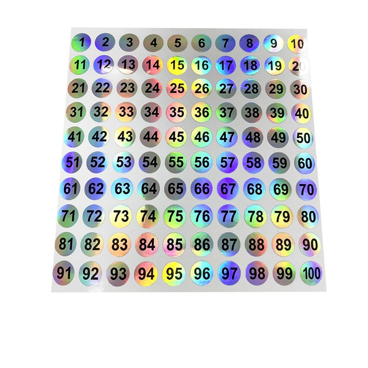 Laser Number Tag (1-300)