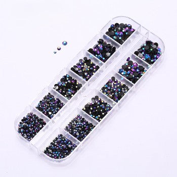12 Grids Box Nail Accessories - R