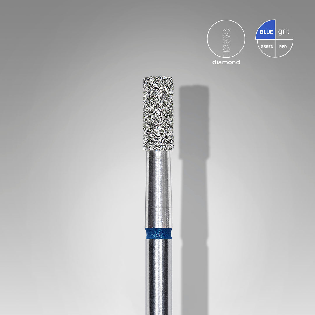 Staleks Diamond Nail Drill Bit Cylinder - Blue 2.5/6 mm