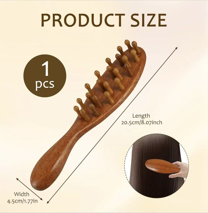 Wooden Scalp Massage Comb - Head Massage