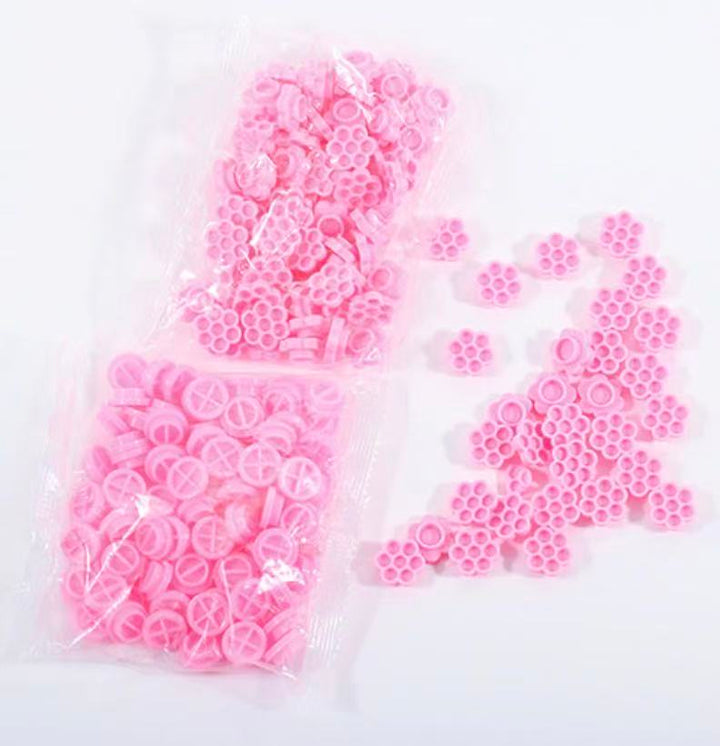Eyelash Glue Cap - Pink 100pcs/Bag