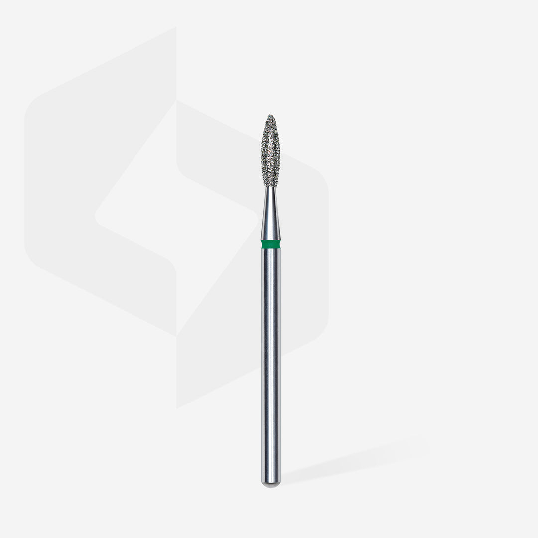 Staleks Diamond Nail Drill Bit Flame - Green 2.1/8 mm