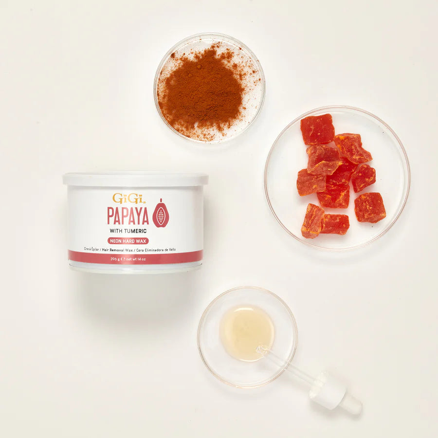 GiGi Neon Hard Wax  - Papaya  14oz