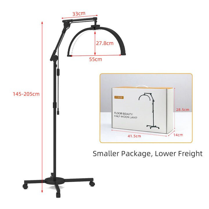 F-700D Floor Beauty Foldable  LED Half Moon  Lamp