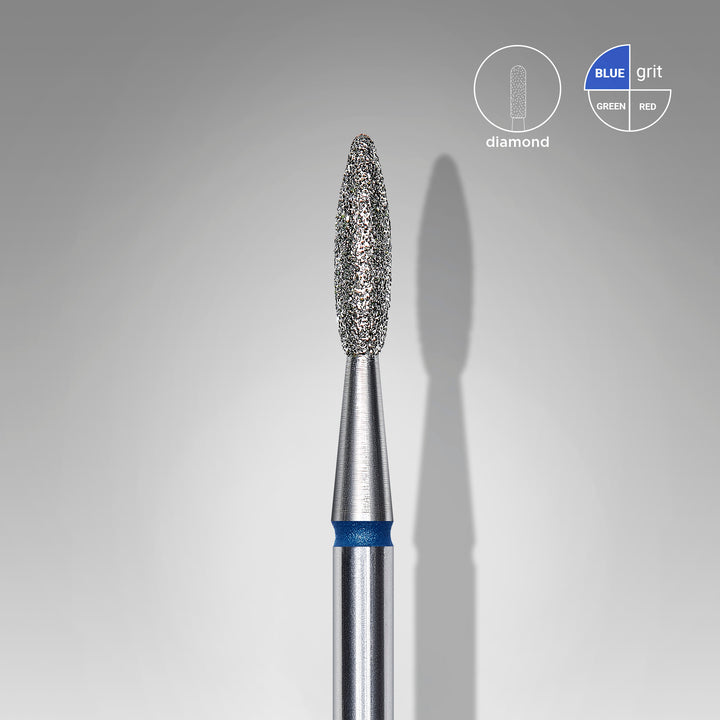 Staleks Diamond Nail Drill Bit Flame - Blue 2.1/8 mm