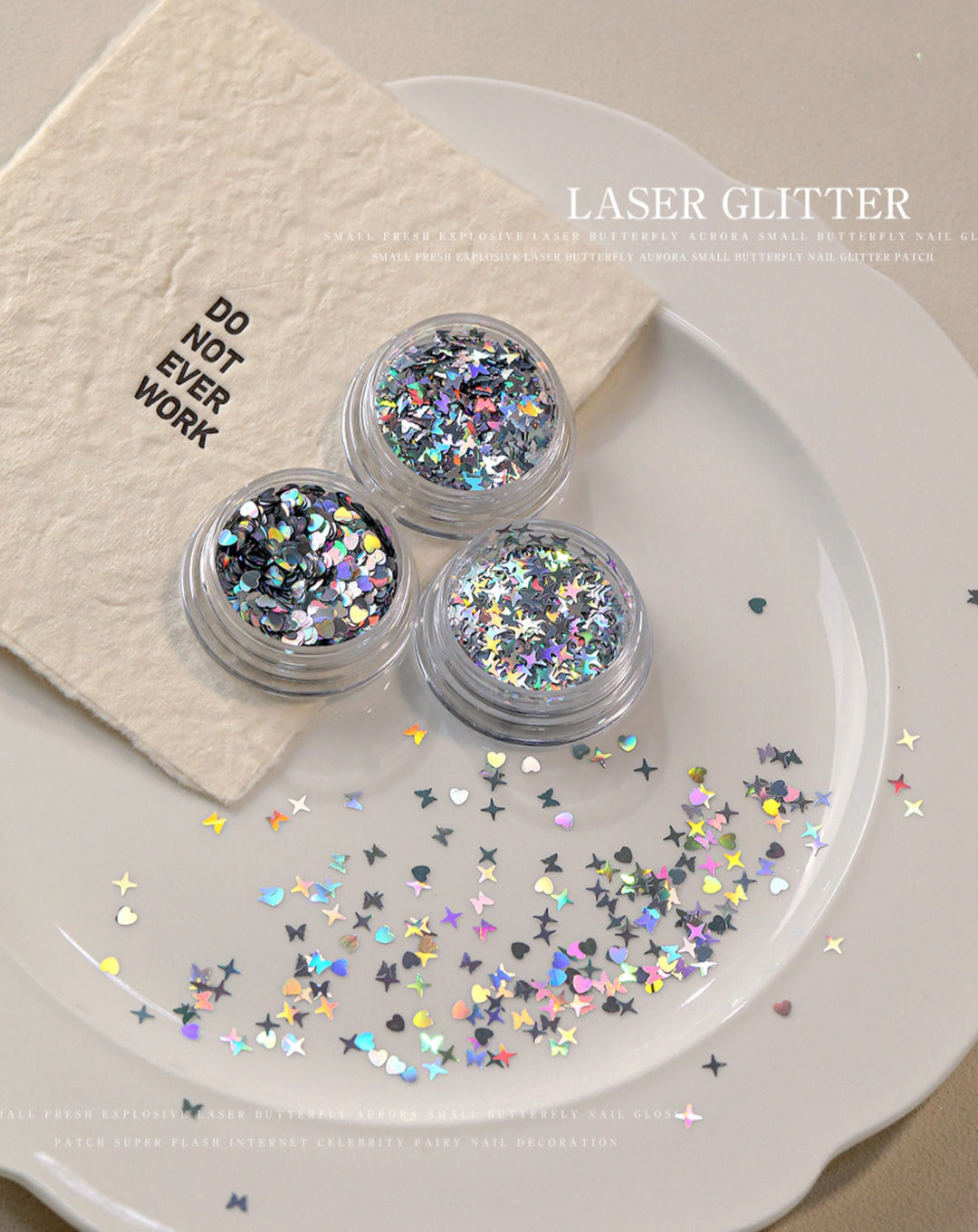 Kim Tuyến Trang Trí Móng Nghệ Thuật Laser 4.5g/Hũ