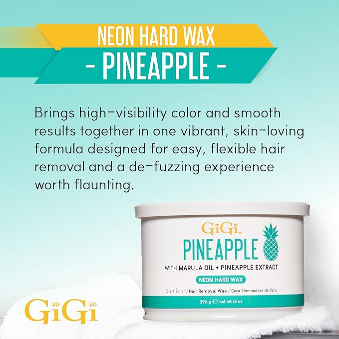 GiGi Neon Hard Wax  - Pineapple  14oz