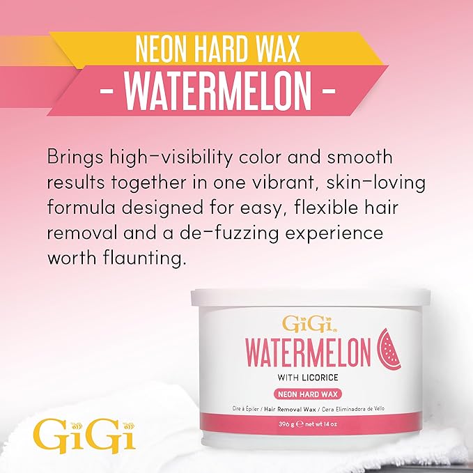 GiGi Neon Hard Wax  - Watermelon  14oz