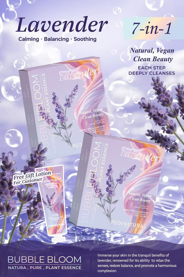 Pedinatural Bubble Bloom Spa Pedicure Kit 7in1 (36boxes/Case)