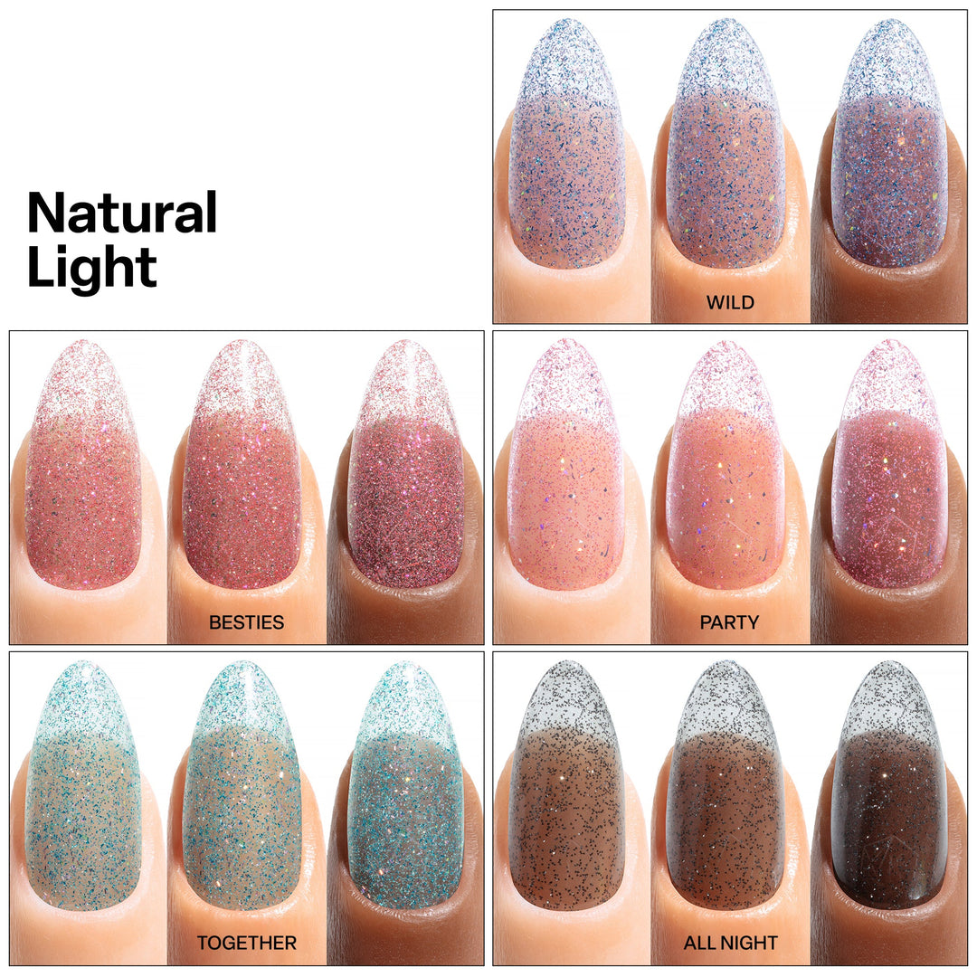 Aprés Kuromi™ Naughty and Nice Flash Glitter Gel Couleur (Set of 5)-10ml