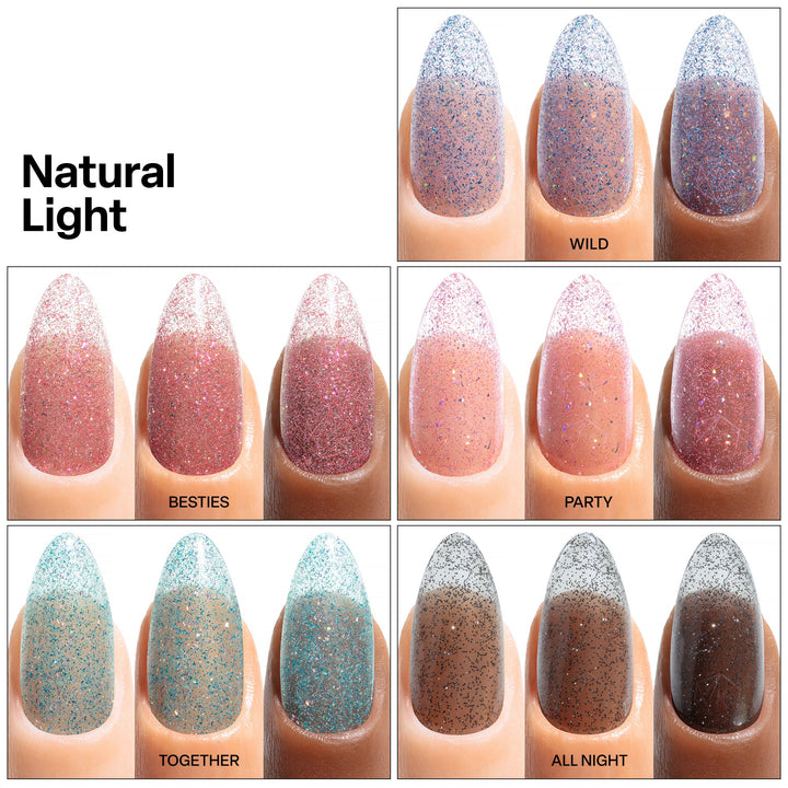 Aprés Kuromi™ Naughty and Nice Flash Glitter Gel Couleur (Set of 5)-10ml