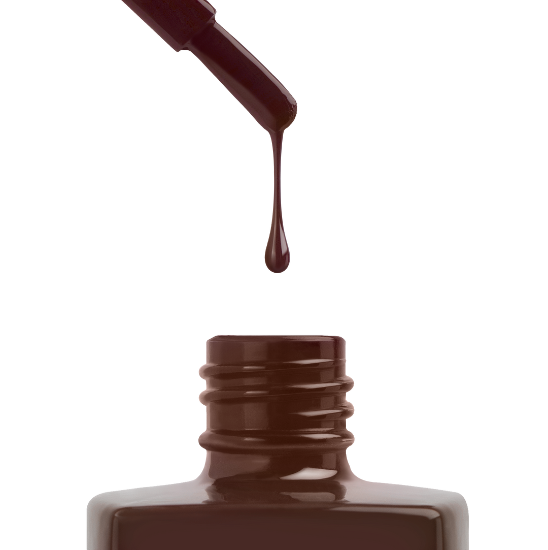Aprés Gel Couleur HEMA &amp; TPO-free 357 Spiced Apple Cider - brush and bottle