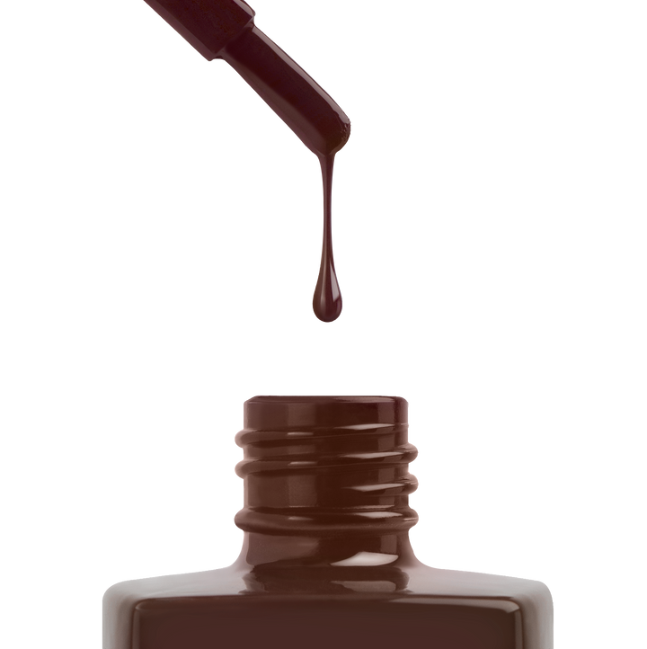 Aprés Gel Couleur HEMA &amp; TPO-free 357 Spiced Apple Cider - brush and bottle