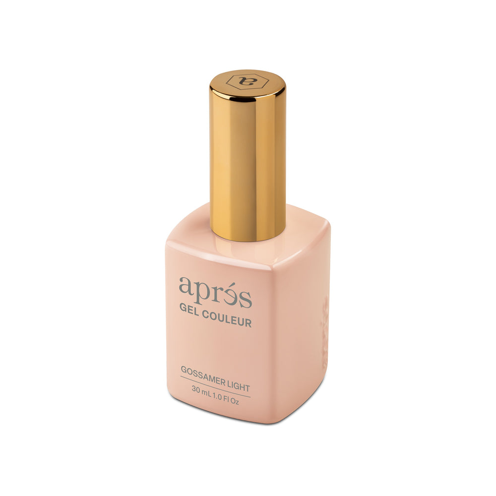 Aprés Gel Couleur HEMA & TPO-free N02 Gossamer Light - bottle, angled view
