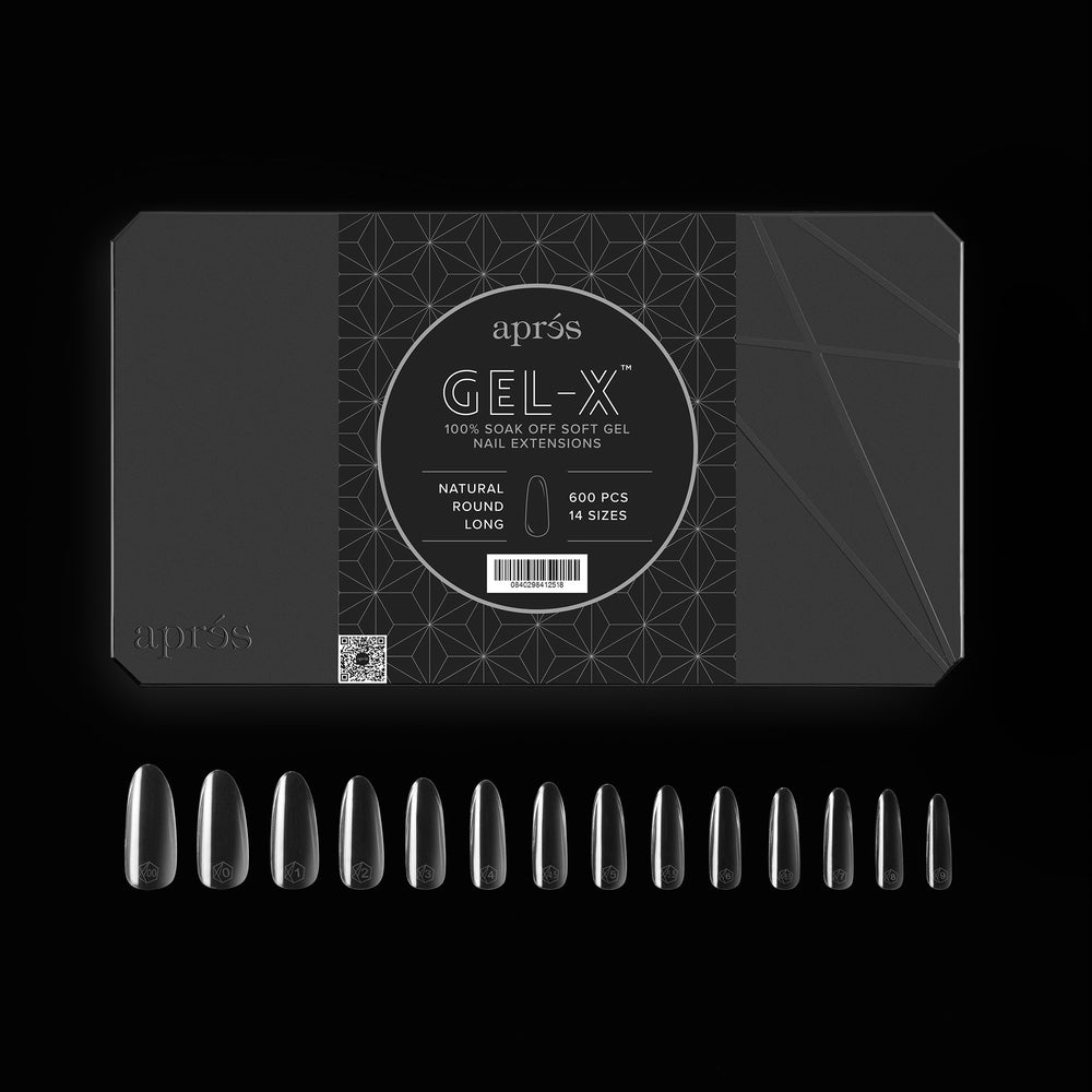 Aprés Gel-X® Natural Round Long Box of Tips - Pro (600pcs) - tips