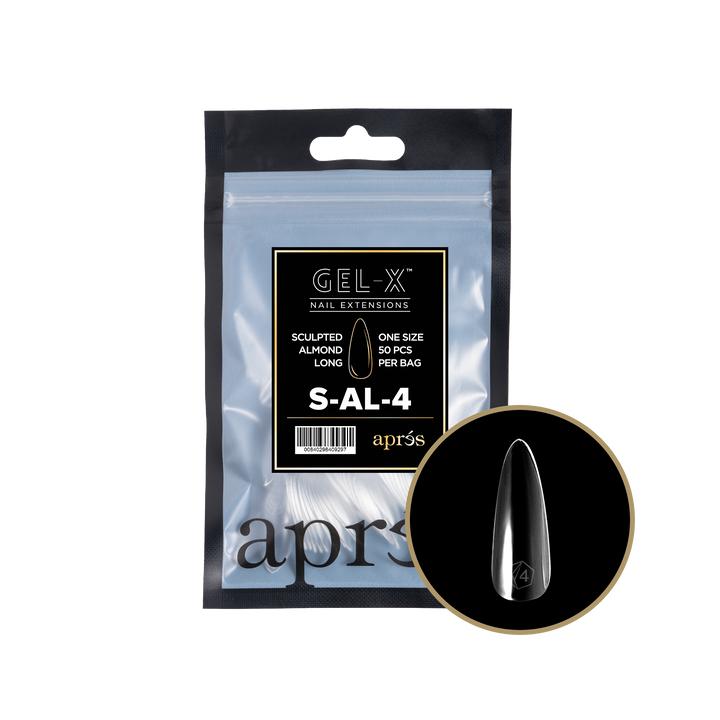 Aprés GEL-X® Sculpted Almond Long Refill Bag (50pcs) - Size 4