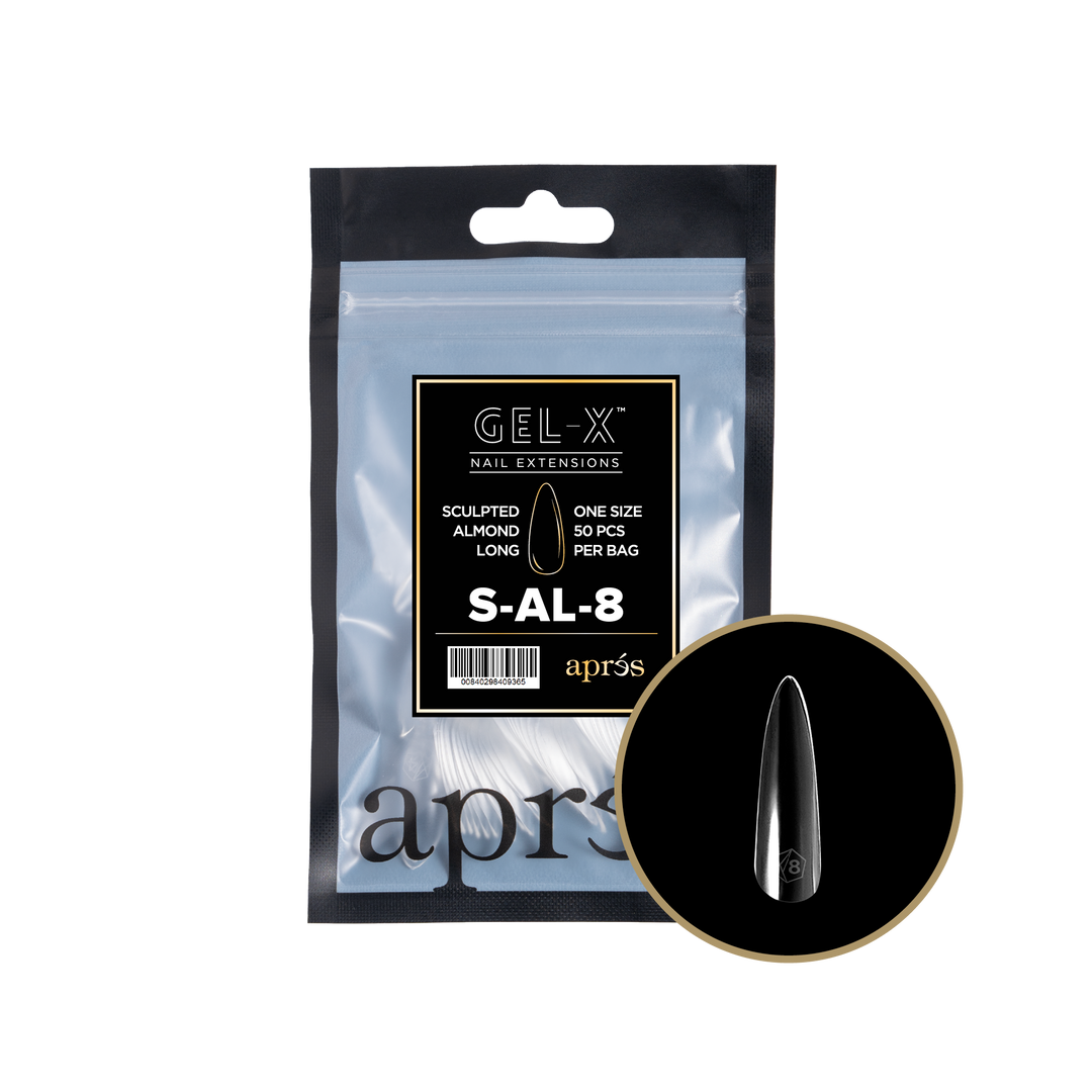 Aprés GEL-X® Sculpted Almond Long Refill Bag (50pcs) - Size 8
