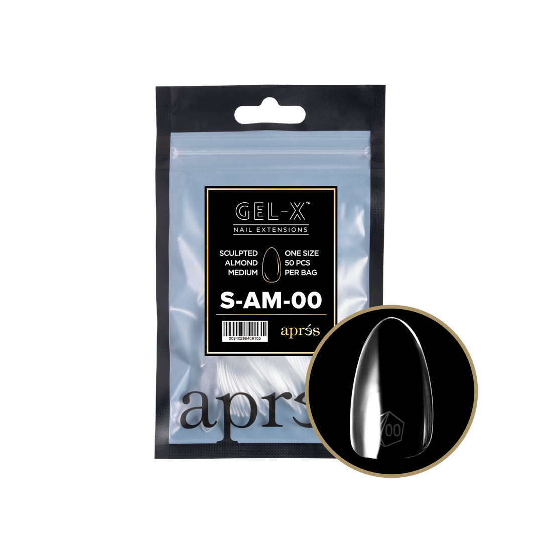 Aprés GEL-X® Sculpted Almond Medium Refill Bag (50pcs) - Size 00