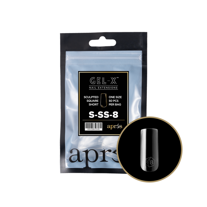 Aprés GEL-X® Sculpted Square Short Refill Bag (50pcs) - Size 8