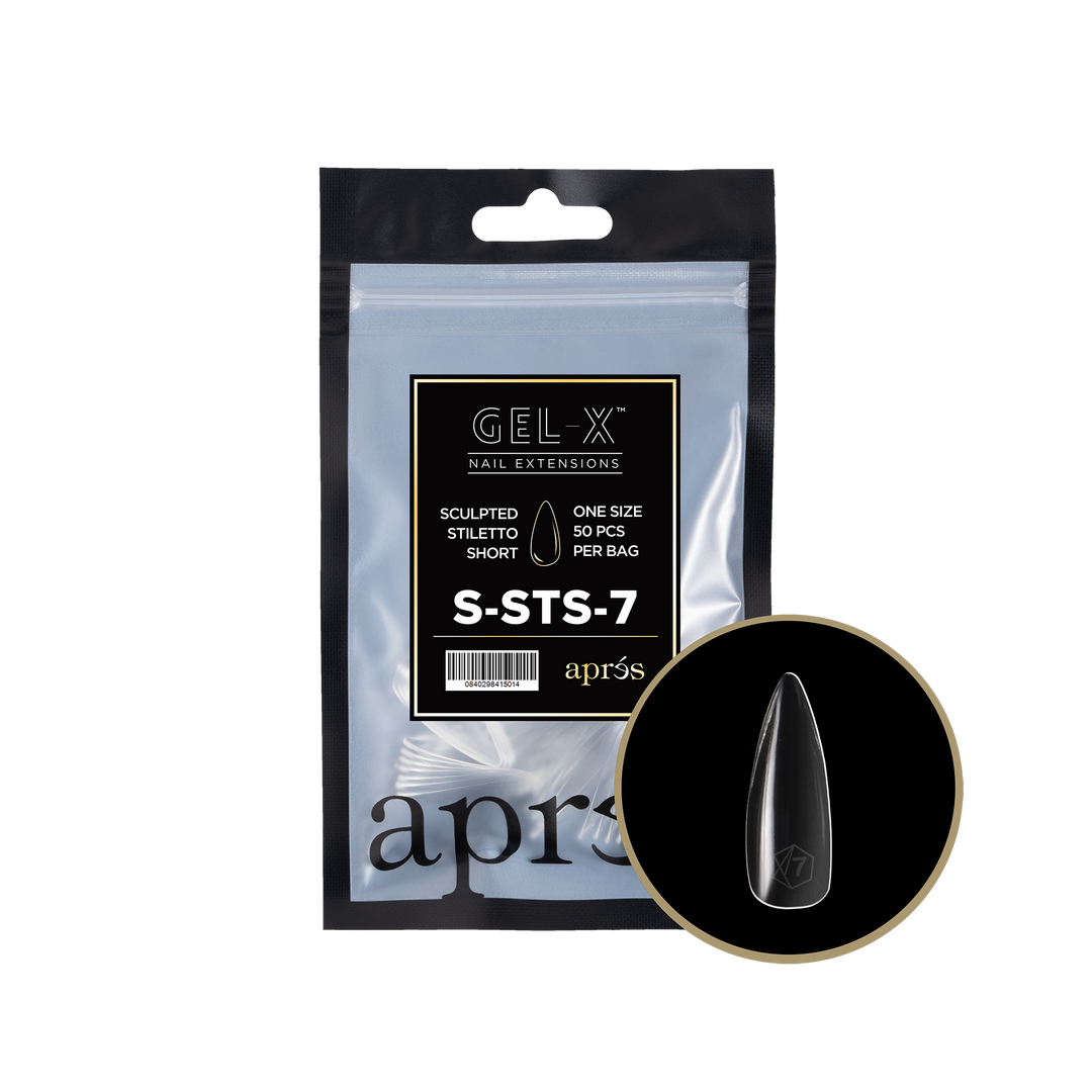 Aprés GEL-X® Sculpted Stiletto Short Refill Bag (50pcs) - Size 7