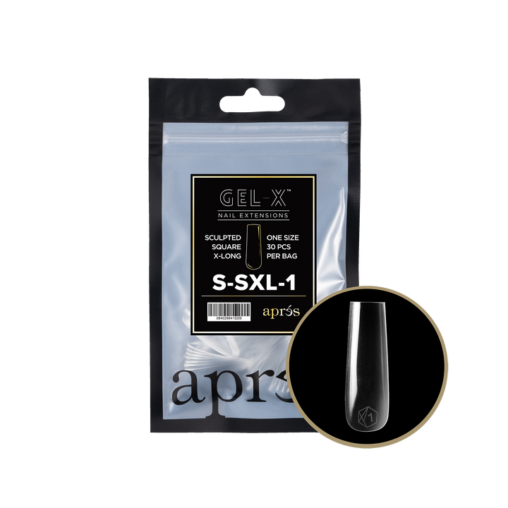 Aprés GEL-X® Sculpted Square Extra Long Refill Bag (30pcs) - Size 1