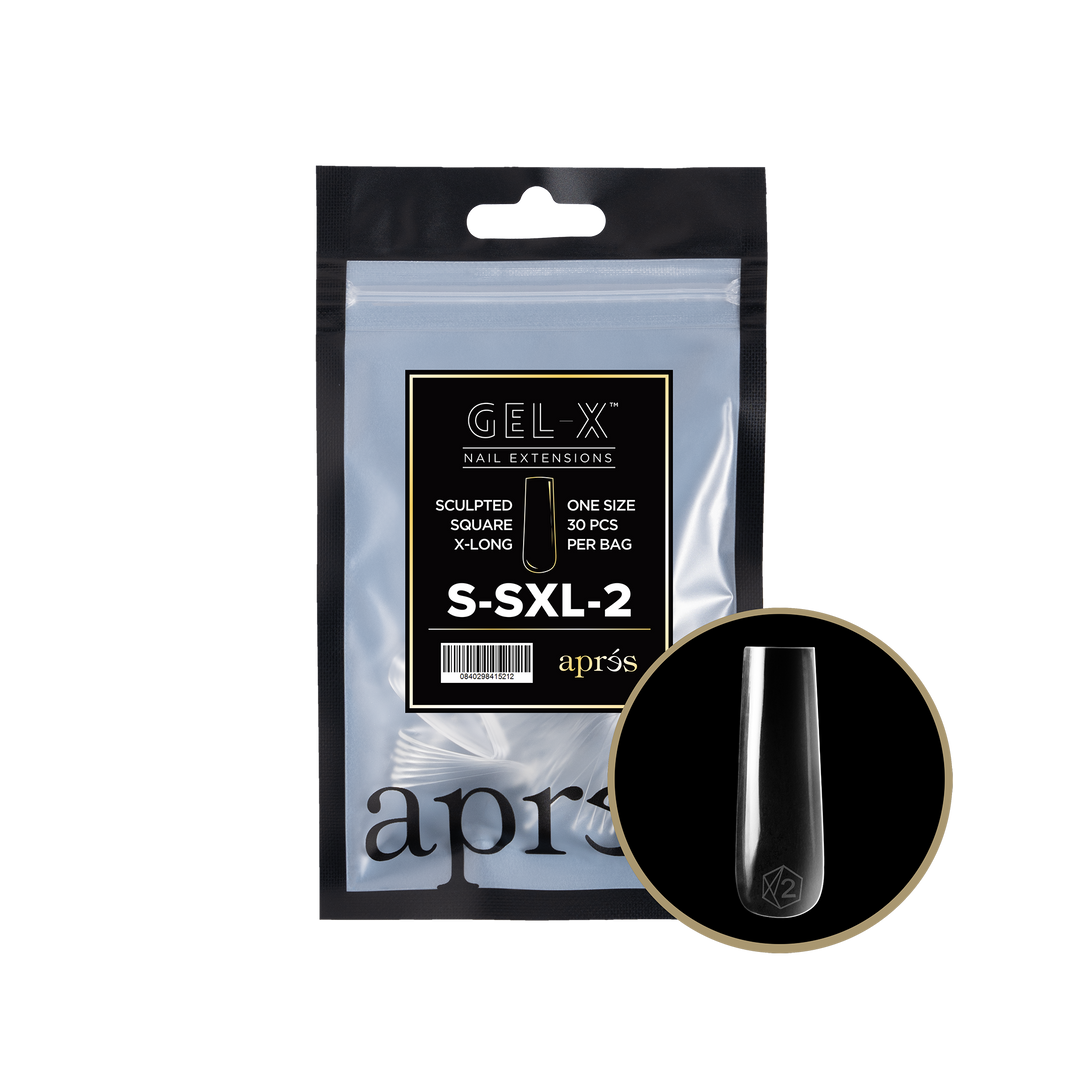 Aprés GEL-X® Sculpted Square Extra Long Refill Bag (30pcs) - Size 2