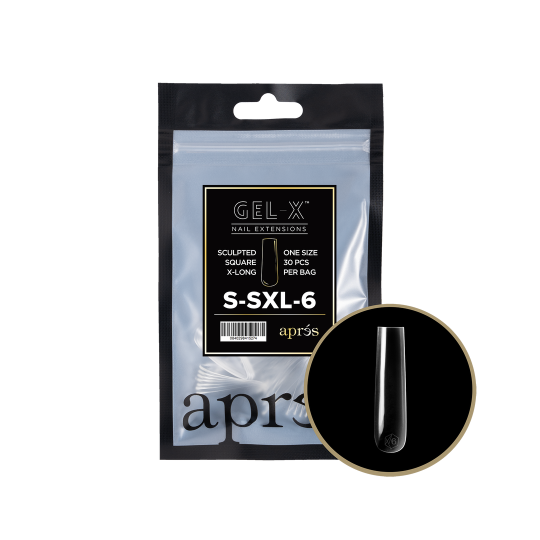 Aprés GEL-X® Sculpted Square Extra Long Refill Bag (30pcs) - Size 6