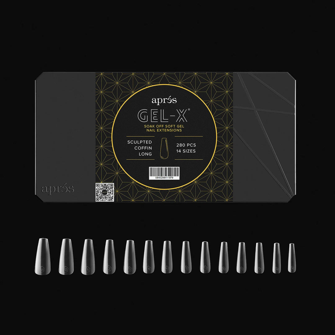 Aprés Gel-X® Sculpted Coffin Long Box of Tips - Mini (280pcs) - tips