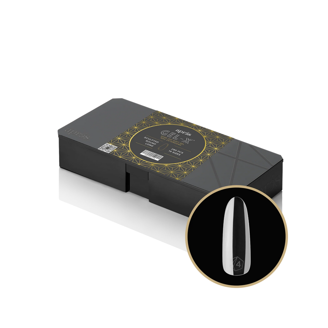 Aprés Gel-X® Sculpted Round Long Box of Tips - Mini (280pcs) - box