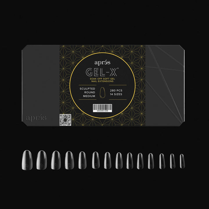 Aprés Gel-X® Sculpted Round Medium Box of Tips - Mini (280pcs) - tips