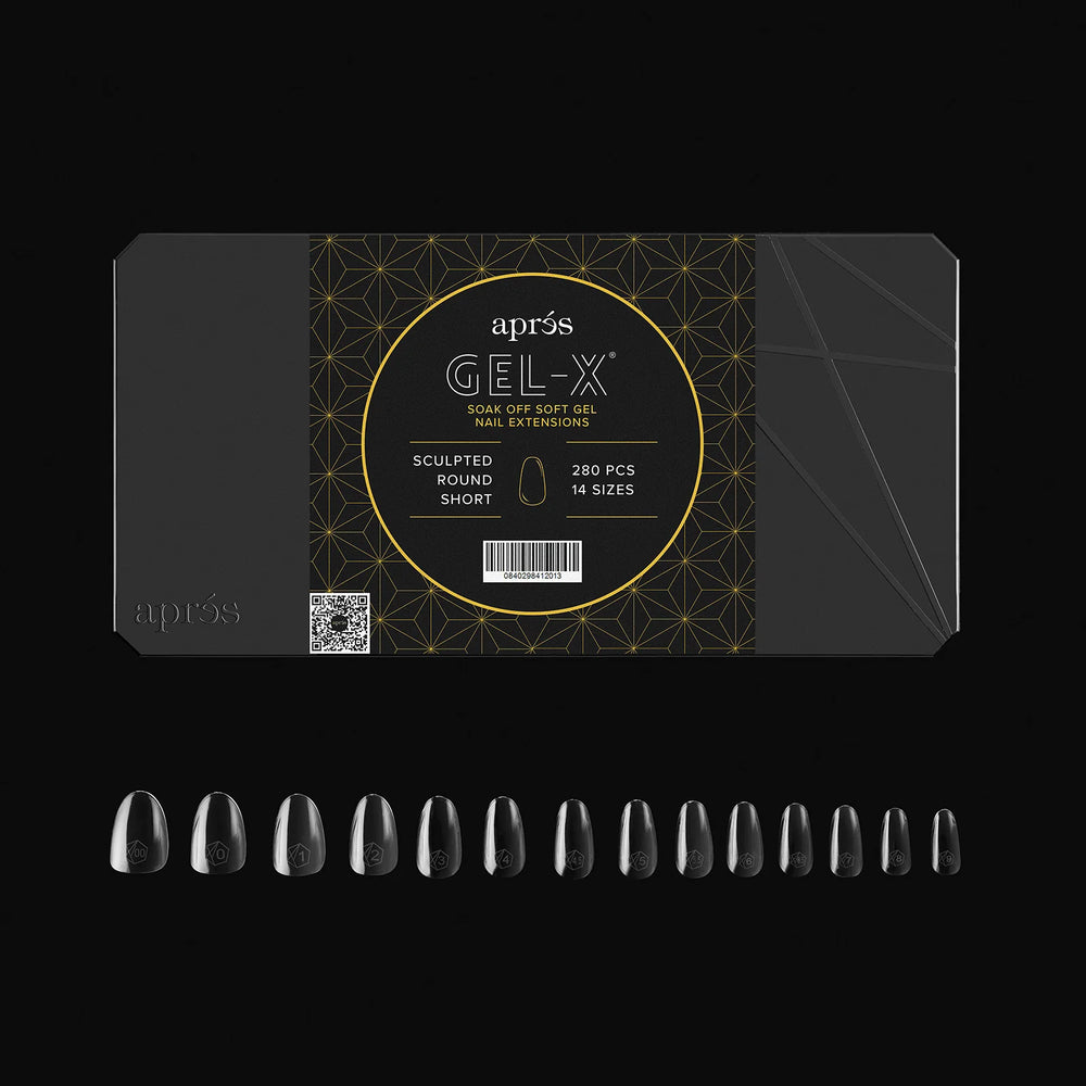 Aprés Gel-X® Sculpted Round Short Box of Tips - Mini (280pcs) - tips