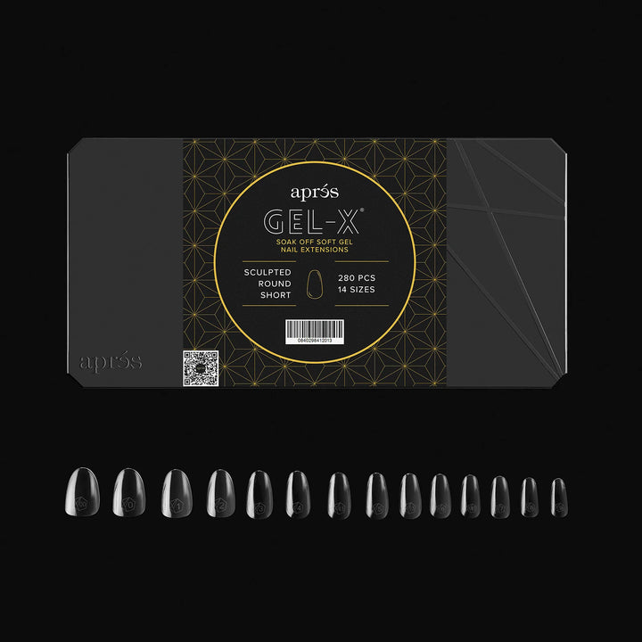 Aprés Gel-X® Sculpted Round Short Box of Tips - Mini (280pcs) - tips