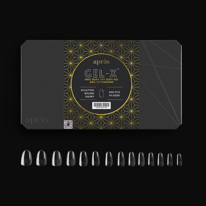 Aprés Gel-X® Sculpted Round Short Box of Tips - Pro (600pcs) - tips