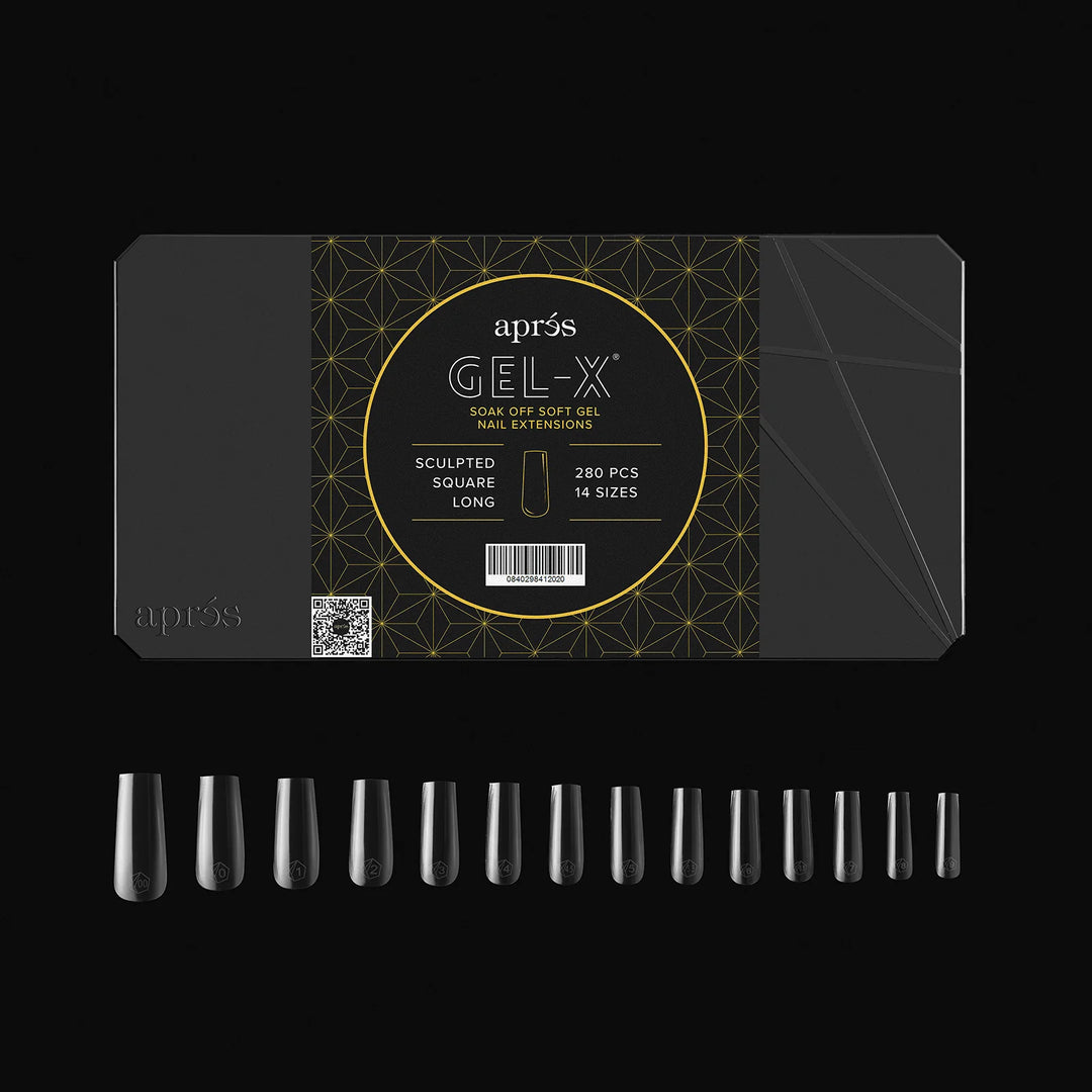 Aprés Gel-X® Sculpted Square Long Box of Tips - Mini (280pcs) - tips