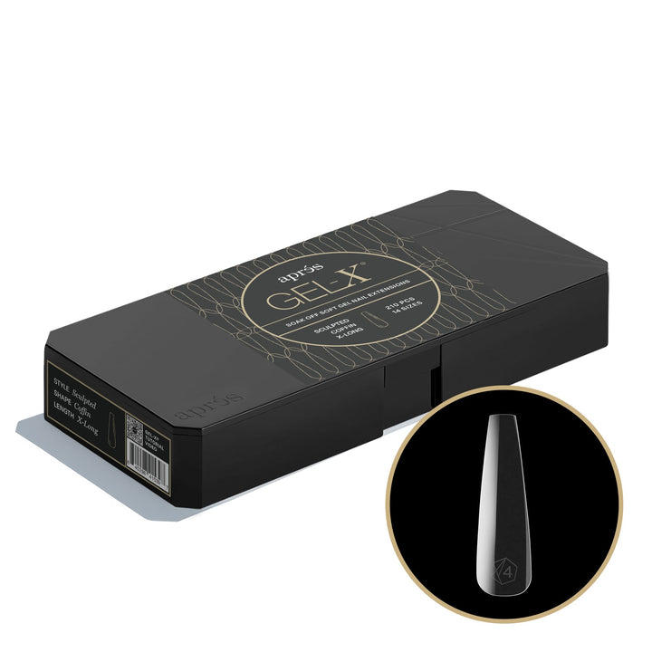 GEL-X® Sculpted Coffin Extra Extra Long Box of Tips - Mini (210pcs)