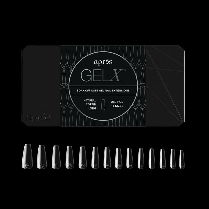 GEL-X® Natural Coffin Long Box of Tips - Mini (280pcs)