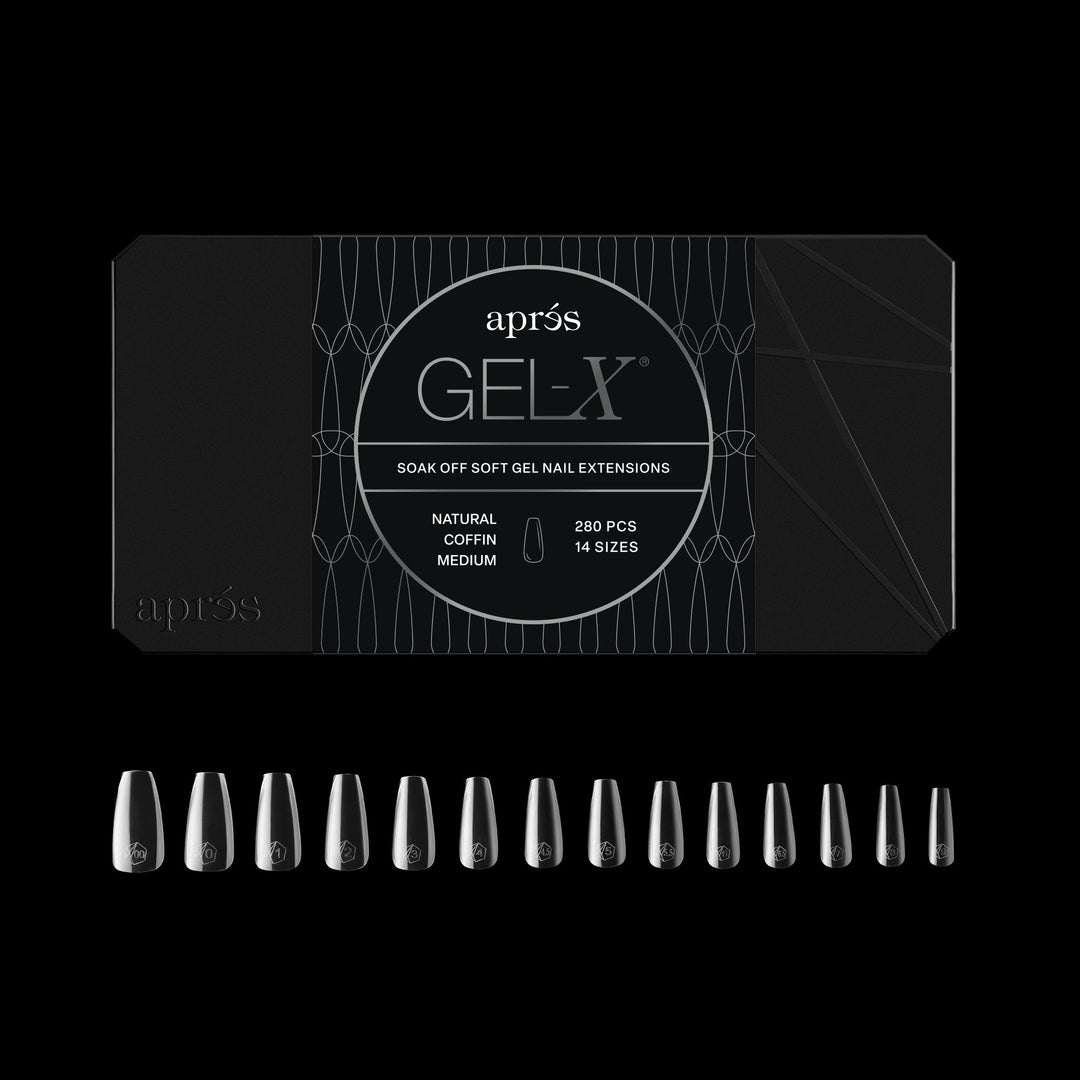 GEL-X® Natural Coffin Medium Box of Tips - Mini (280pcs)