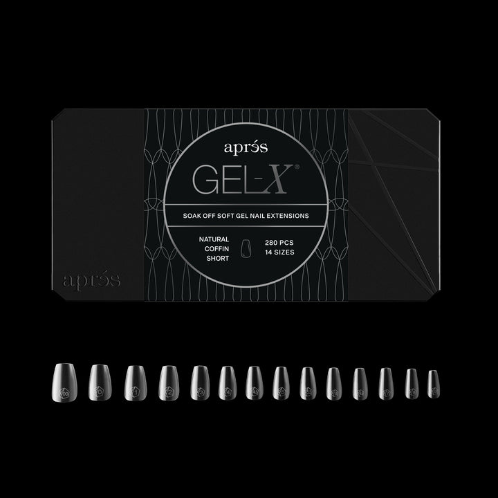 GEL-X® Natural Coffin Extra Short Box of Tips - Mini (280pcs)